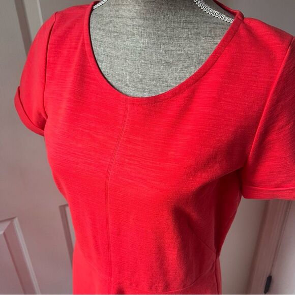 J. Crew 410 Ponte Swing Dress in Dark Papaya 10 - Picture 3 of 6